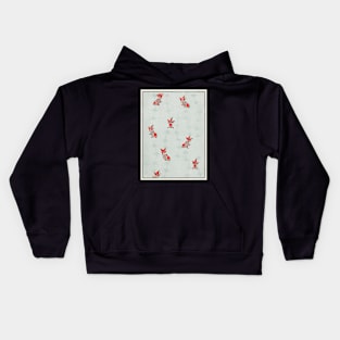 Orange Koi: Goldfish painting from Bijutsu Sekai by Watanabe Seitei - digitally cleaned and restored Kids Hoodie